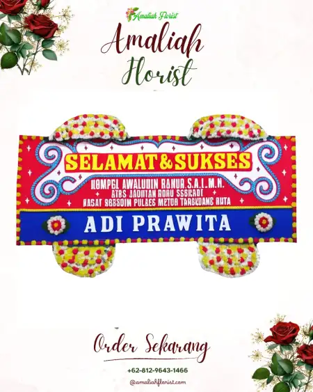 Papan Bunga Ucapan Selamat Rawakalong